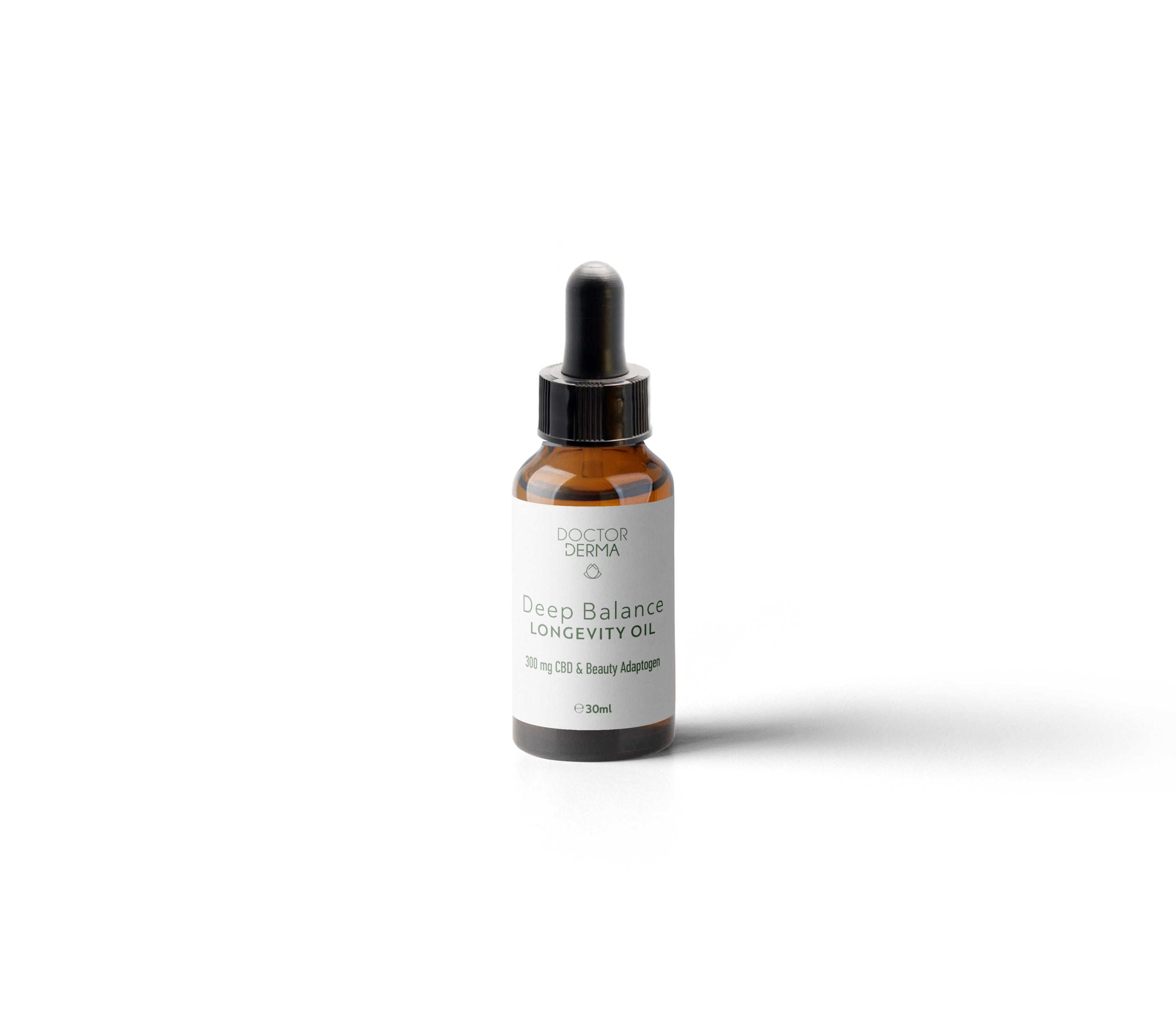 DOCTOR DERMA Deep Balance Longevity Oil mit 300 mg CBD im 30-ml-Braunglas-Pipettenflakon
