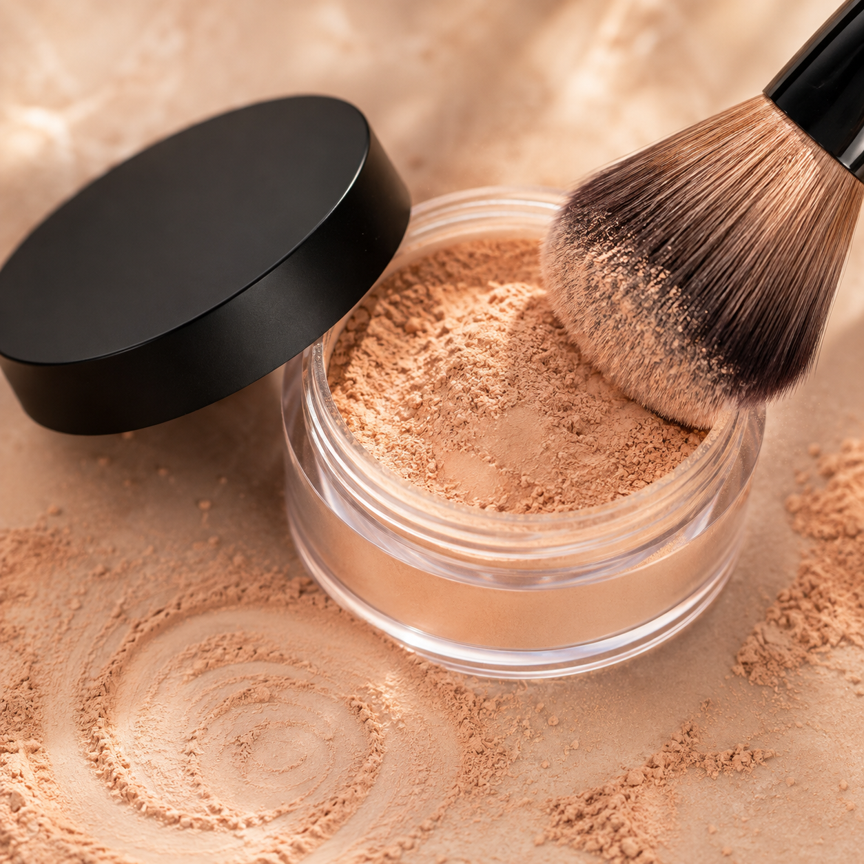 Feine Textur des DOCTOR DERMA CLEAN Mineral Puders für ein natürliches mattiertes Finish