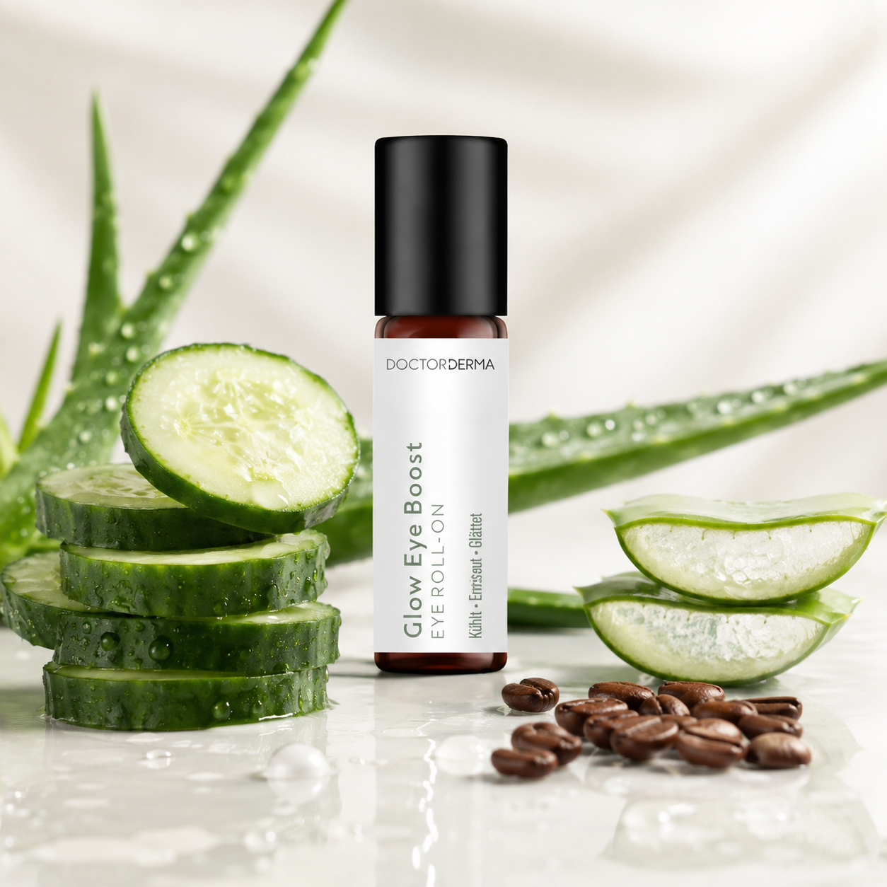 Glow Eye Boost Augenserum mit Koffein und Gurkenextrakt für müde Augen
