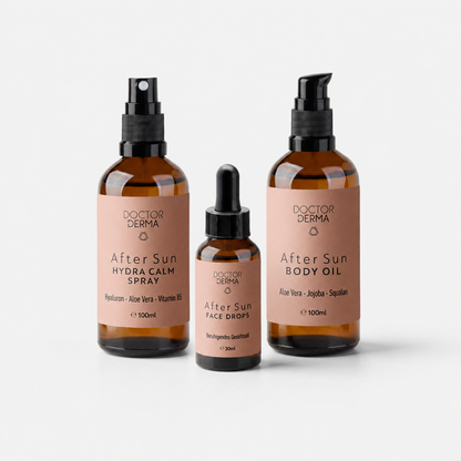DOCTOR DERMA Summer Love Bundle mit drei After Sun Produkten für Gesicht und Körper