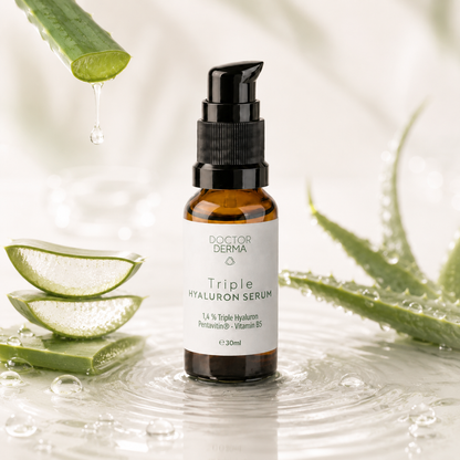 DOCTOR DERMA Triple Hyaluron Serum mit Aloe Vera für intensive Feuchtigkeit und sensible Haut